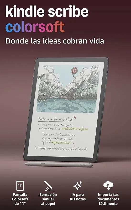 Amazon Kindle Scribe Colorsoft 11" 64GB Grafito - Última Generación