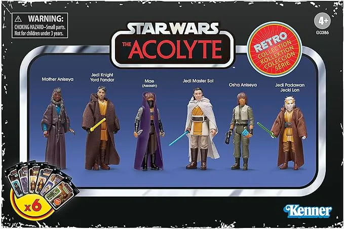 Star Wars The Acolyte Retro Collection Pack 6 Figuras 9.5cm