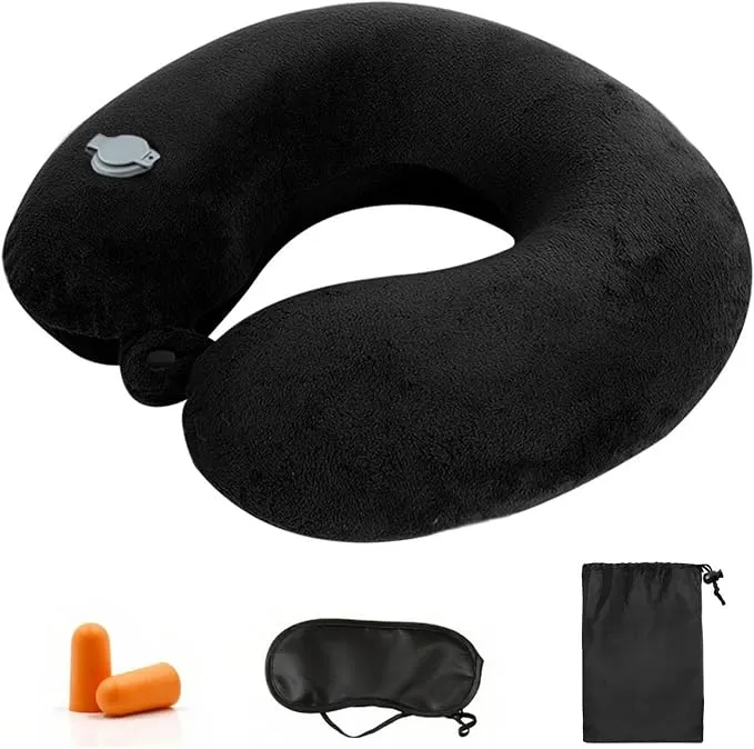 Almohada Inflable Ultraligera Kzouenzu para Viaje y Oficina