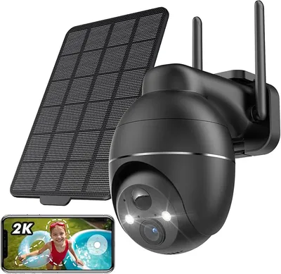 YESKAMOU 2K Cámara Vigilancia WiFi Exterior