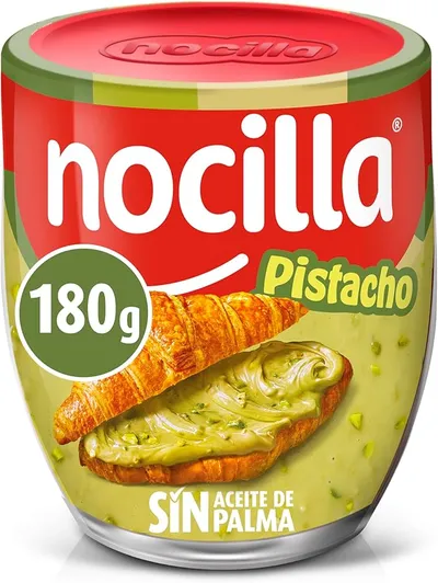 Nocilla Pistacho Crema de Cacao Sin Aceite de Palma, 180g, Sin Gluten