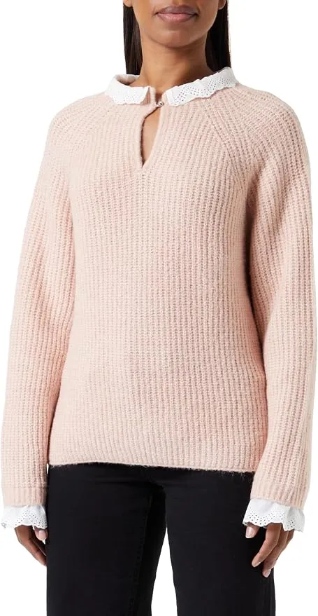 S ONLCILA L/S Mix Highneck CC KNT - Jersey de Mujer