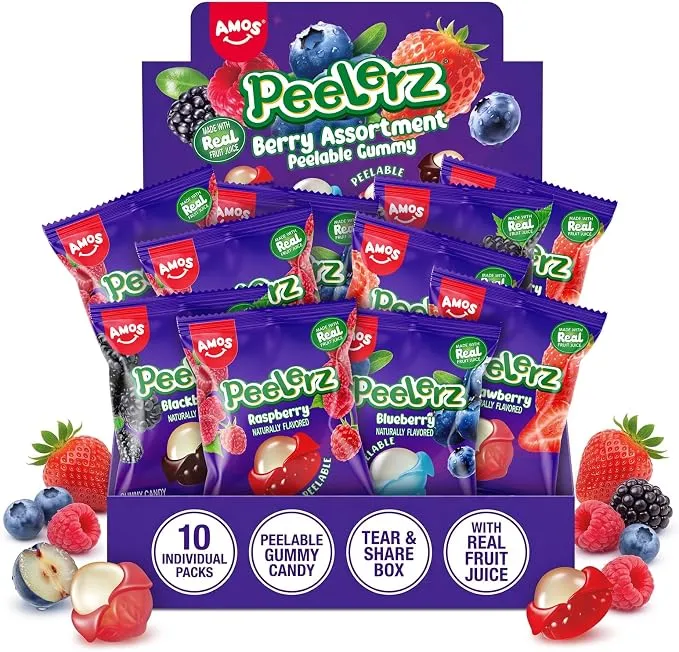 AMOS Peelerz Gominolas Pelables de Bayas 240g
