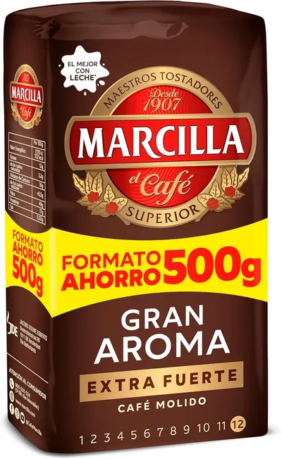 Marcilla Café Molido Gran Aroma Extra Fuerte| 500 g