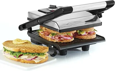 Bella Sandwichera, Prensa para Paninis y Grill Eléctrico