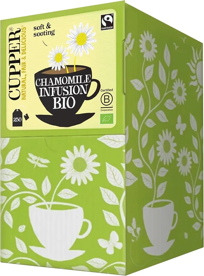 Cupper - Infusiones Ecológicas de Manzanilla - Pack de 250 Bolsitas