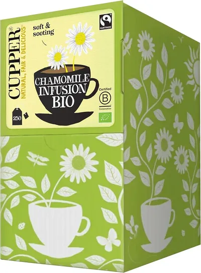 Cupper - Infusiones Ecológicas de Manzanilla - Pack de 250 Bolsitas