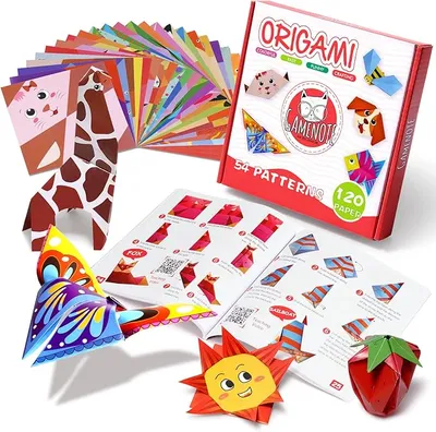 Gamenote Papel Origami, 120 hojas de Origami infantil