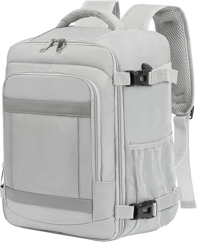 KLOSTEIN Mochila de Viaje 40x30x20cm para Cabina de Avión - Gris Claro