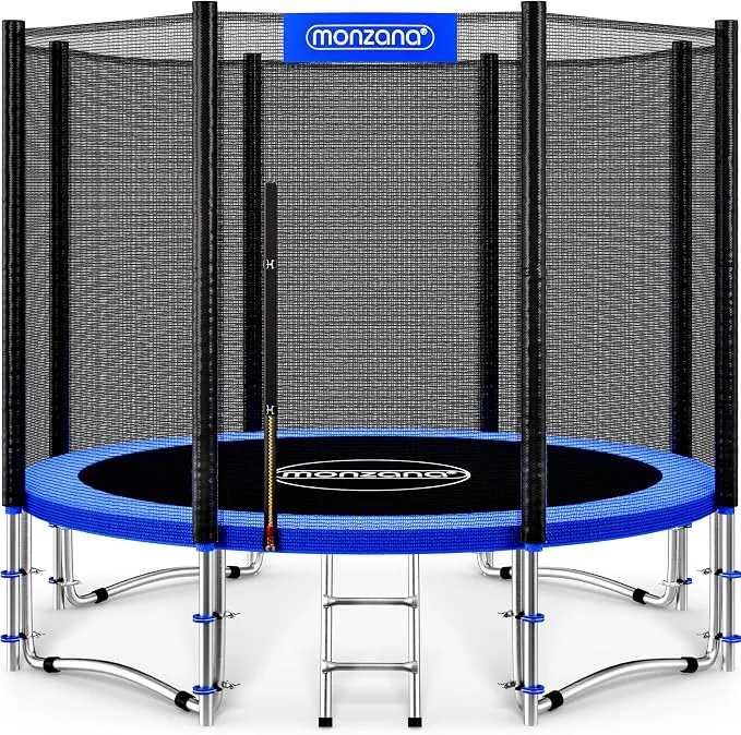 Monzana Trampolín Ø 183-427cm con Red de Seguridad y Accesorios